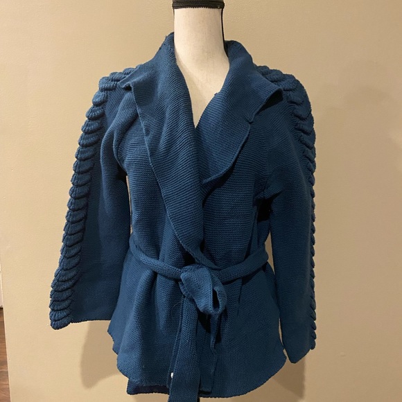 Lafayette 148 wool wrap sweater sz M - Picture 5 of 5